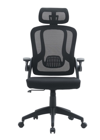 Scaun birou ergonomic, reglabil, cu spătar mesh, negru - Img 2