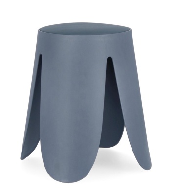Set de 4 taburete Imogen gri inchis, diametru 37 cm, înălțime 47 cm - Img 1