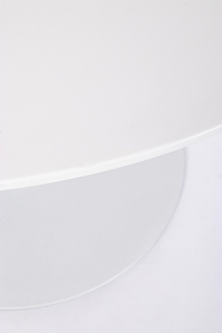 Masă dining rotundă Bloom, albă, pentru 4 persoane, diametru 100 cm - Img 3