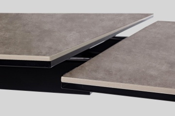 Masă extensibilă pentru 8 persoane, cu blat ceramic și cadru din oțel inoxidabil, 160-240x90x76 cm - Img 11