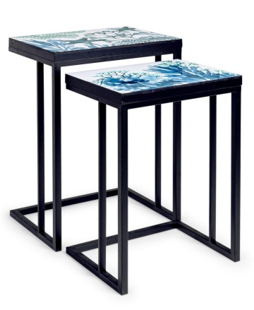 Set 2 măsuțe cafea Reef, cu cadru metalic vopsit epoxidic - Img 8