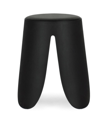 Set de 4 taburete Imogen, negru, diametru 37 cm, înălțime 47 cm - Img 3