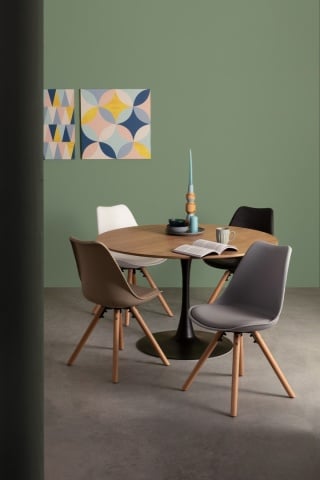 Masă dining rotundă Bloom, pentru 6 persoane, diametru 120 cm - Img 5