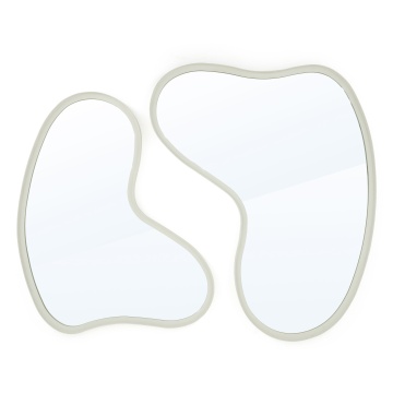 Set de 2 oglinzi Pejo alb - Img 1
