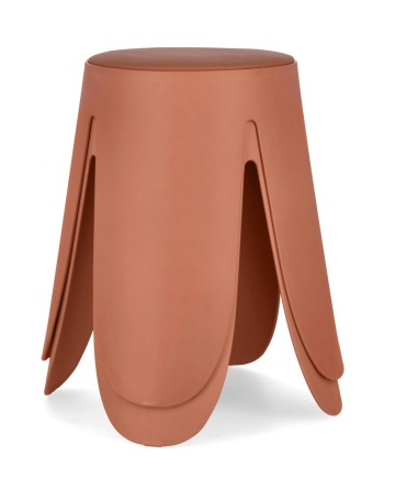 Set de 4 taburete Imogen, teracotă, diametru 37 cm, înălțime 47 cm - Img 6