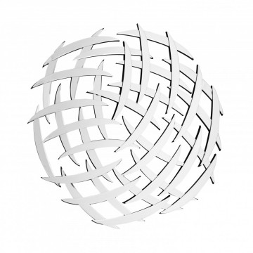 Oglinda rotunda Athene Argintiu, 2cm (L / D) x 80cm (l) x 80cm (H) - Img 1