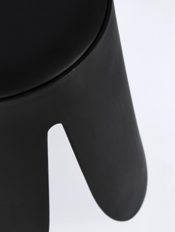 Set de 4 taburete Imogen, negru, diametru 37 cm, înălțime 47 cm - Img 4