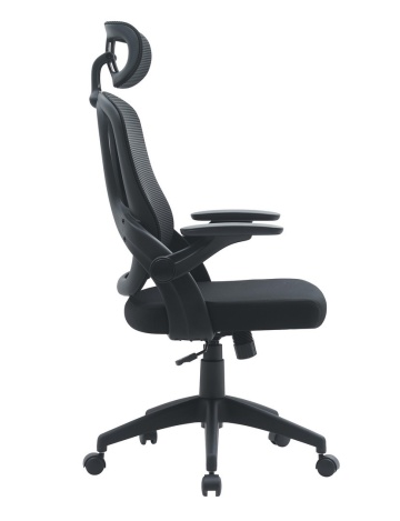 Scaun birou ergonomic, reglabil, cu spătar mesh, negru - Img 4