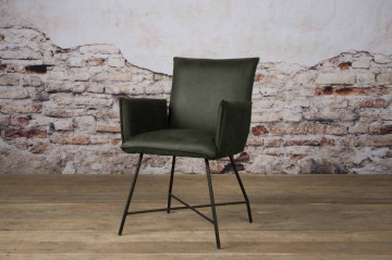 Scaun piele artificiala Trofa verde - Img 2