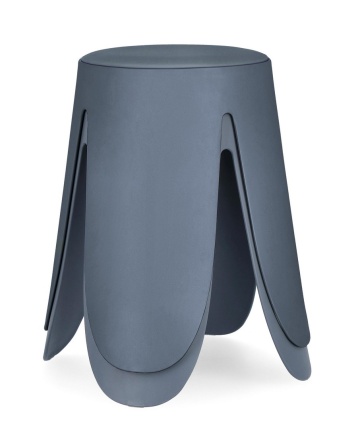 Set de 4 taburete Imogen gri inchis, diametru 37 cm, înălțime 47 cm - Img 6