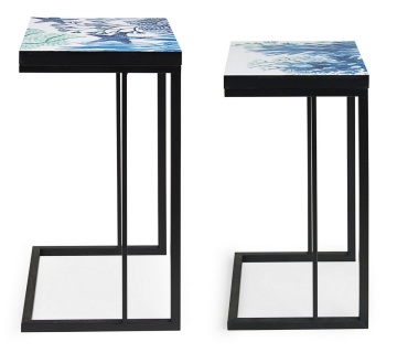 Set 2 măsuțe cafea Reef, cu cadru metalic vopsit epoxidic - Img 5
