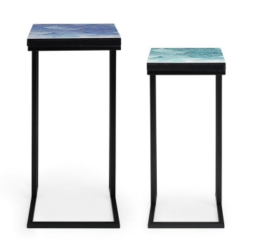 Set 2 măsuțe cafea Reef, cu cadru metalic vopsit epoxidic - Img 3