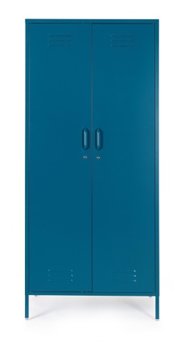Dulap Cambridge, cu 2 uși, din oțel, vopsit electrostatic, albastru, 80x50x185 cm - Img 3