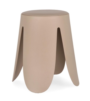 Set de 4 taburete Imogen, ivoriu, diametru 37 cm, înălțime 47 cm - Img 1