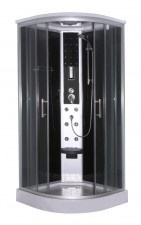 Cabina De Dus Completa Cu Hidromasaj Sanotechnik Quick Line Scala Black Cl96