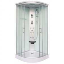Cabina De Dus Completa Cu Hidromasaj Sanotechnik Quick Line Scala White Cl106