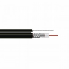 Cablu Coaxial Rg6 Negru Cu Sufa Q5+/ Rola 305Ml