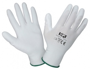 Manusi Poliuretan Tricotate Albe / 10