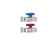 SET ROBINETI TUR-RETUR CU TERMOMETRU PENTRU DISTRIBUITOARELE BASIC (97ROB300)