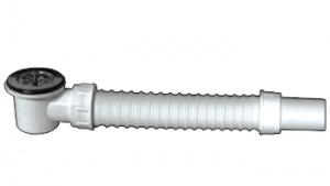 Sifon Flexibil Cu Ventil Pt Lavoar Si Cadita Texo / 40X52Mm