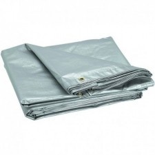 Prelata Cu Inele 150 G/Mp, 6 X 8 M, Argintiu