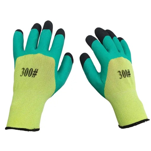 Manusi pentru lucru, verde cu negru