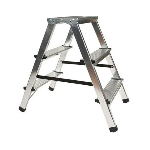 Scara aluminiu dubla, 2 tronsoane x 3 trepte