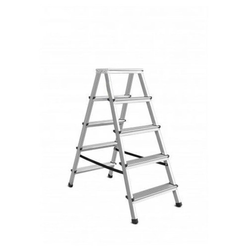 Scara aluminiu dubla, 2 tronsoane x 5 trepte