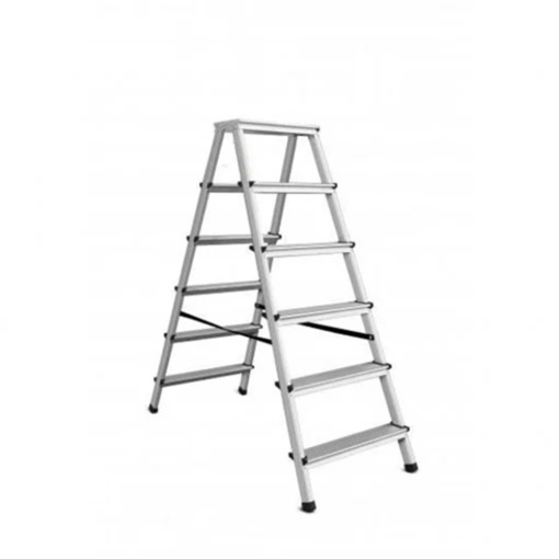 Scara aluminiu dubla, 2 tronsoane x 6 trepte