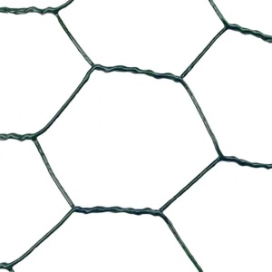 Plasa rabitz zincata si plastifiata, 1x10 m, ochiuri 25x25mm, verde