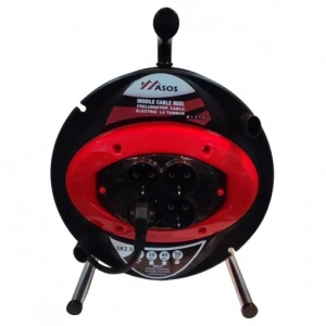 Prelungitor cu tambur 50 m/rola, 3 x 2.5, 4 prize