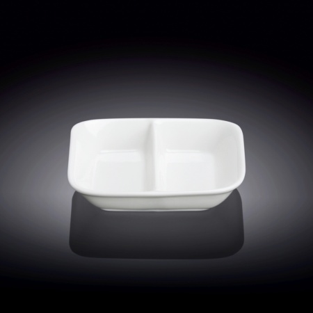 Sosiera cu 2 compartimente portelan Wilmax Fine White 8.5 cm 996050