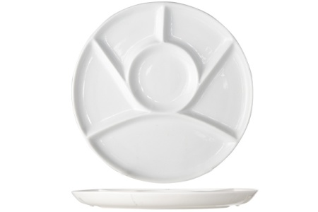 Platou servire cu 6 compartimente portelan Cosy&Trendy 23,5 cm