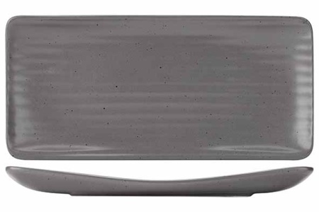 Platou rectangular Artisan Grey 30 x 15 cm