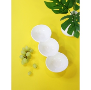 Bol cu 3 compartimente portelan Wilmax Fine White 26 x 9.5 cm - Img 2