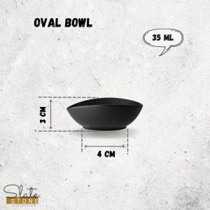 Bol oval Slate Stone 8 x 6 cm - 661117 - Img 2