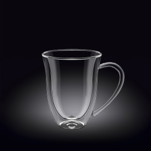 Cana sticla termorezistenta cu pereti dubli 250 ml 888725