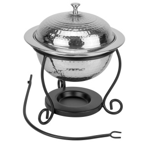 Chafing dish rotund inox HorecanoWicked 3 litri