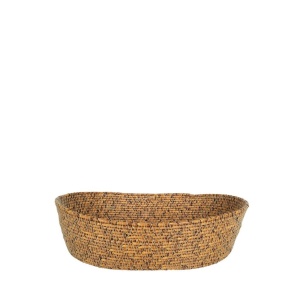 Cos paine oval Rattan Brown 23 x 17 cm - SUL104