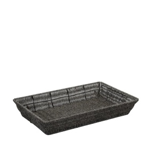 Cos rectangular GN 1 / 2 Rattan Grey 32.5 x 26.5 cm KOD221