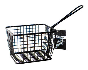 Cos servire rectangular Black 12 x 10 x H 8 cm - 981488