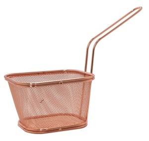 Cos servire rectangular Copper 11 x 13 x h 8.5 cm