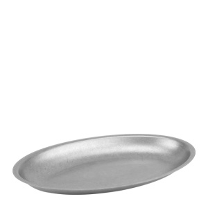 Platou oval inox Vintage Silver 30 x 18 cm