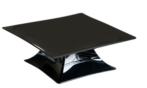 Platou prezentare patrat melamina Casual Black 35 x 35 x H 10.5 cm - 36343