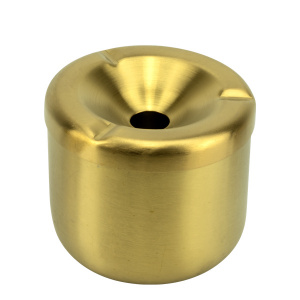 Scrumiera antivant rotunda inox Gold ø 9 cm