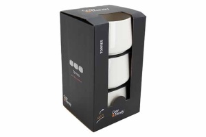 Set 3 boluri albe portelan Cosy & Trendy Torres 9 cm - Img 3