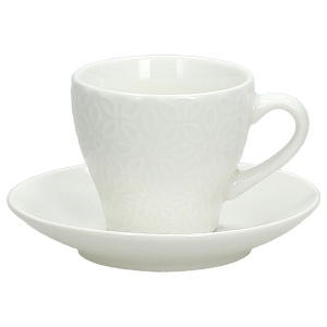 Set 6 cesti cu farfurie cafea espresso Margaret 100 ml - OM685015540