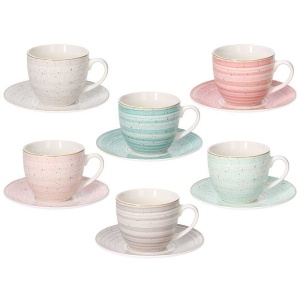 Set 6 cesti cu farfurie cafea Pepper Bamboo 200 ml - IR68502M090 - Img 1