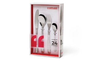 Set tacamuri inox Comas Martele 24 piese - Img 3