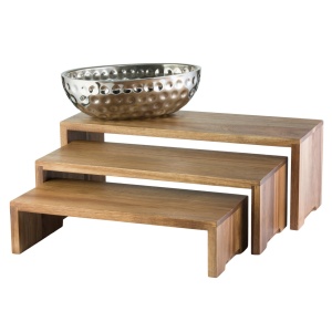 Stand bufet lemn acacia Alas 35 x 21 xh14 cm - Img 2